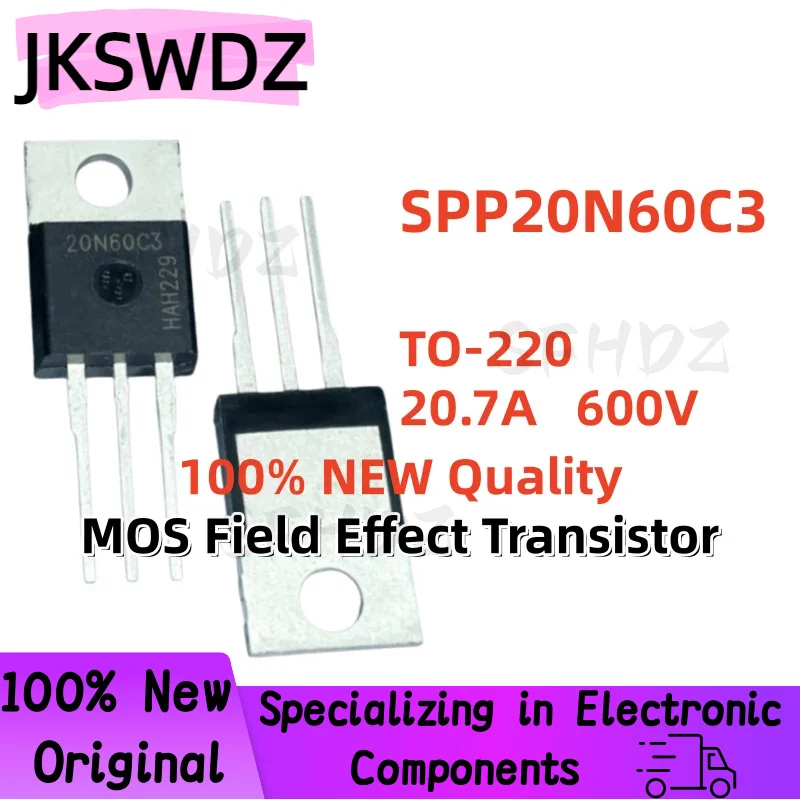 10/20/30PCS 100% Brand New and Quality SPP20N60C3 20N60C3 TO-220 20.7A 600V MOS Field Effect Transistor
