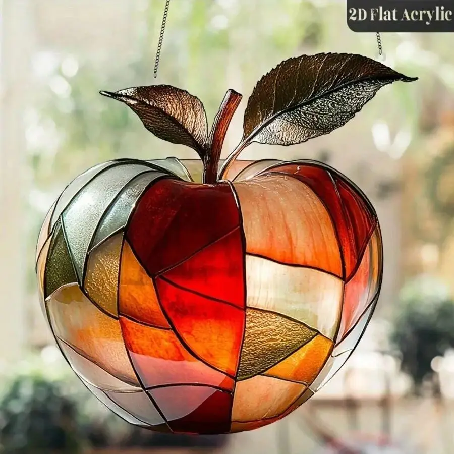 1PCS Apple Outdoor Decoration Pendant Fruit Theme Living Room Decoration Suitable for Kitchen Decoration and Dining Room Decora