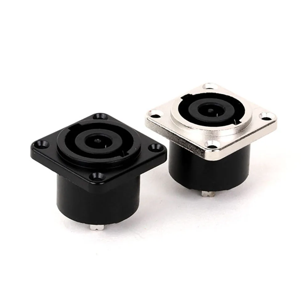 1set 8Poles Speakon Powercon Round Female Socket+Male Plug Cable Connector,for Audio Loudspeaker Converter Adapter Amplifier