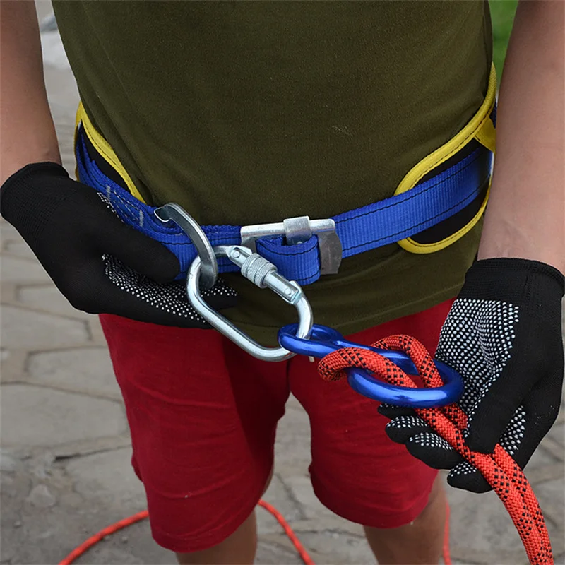 

20-метровый страховочный трос для скалолазания и выживания на открытом воздухе, 12 мм, нагрузка до 1100 кг, с карабином