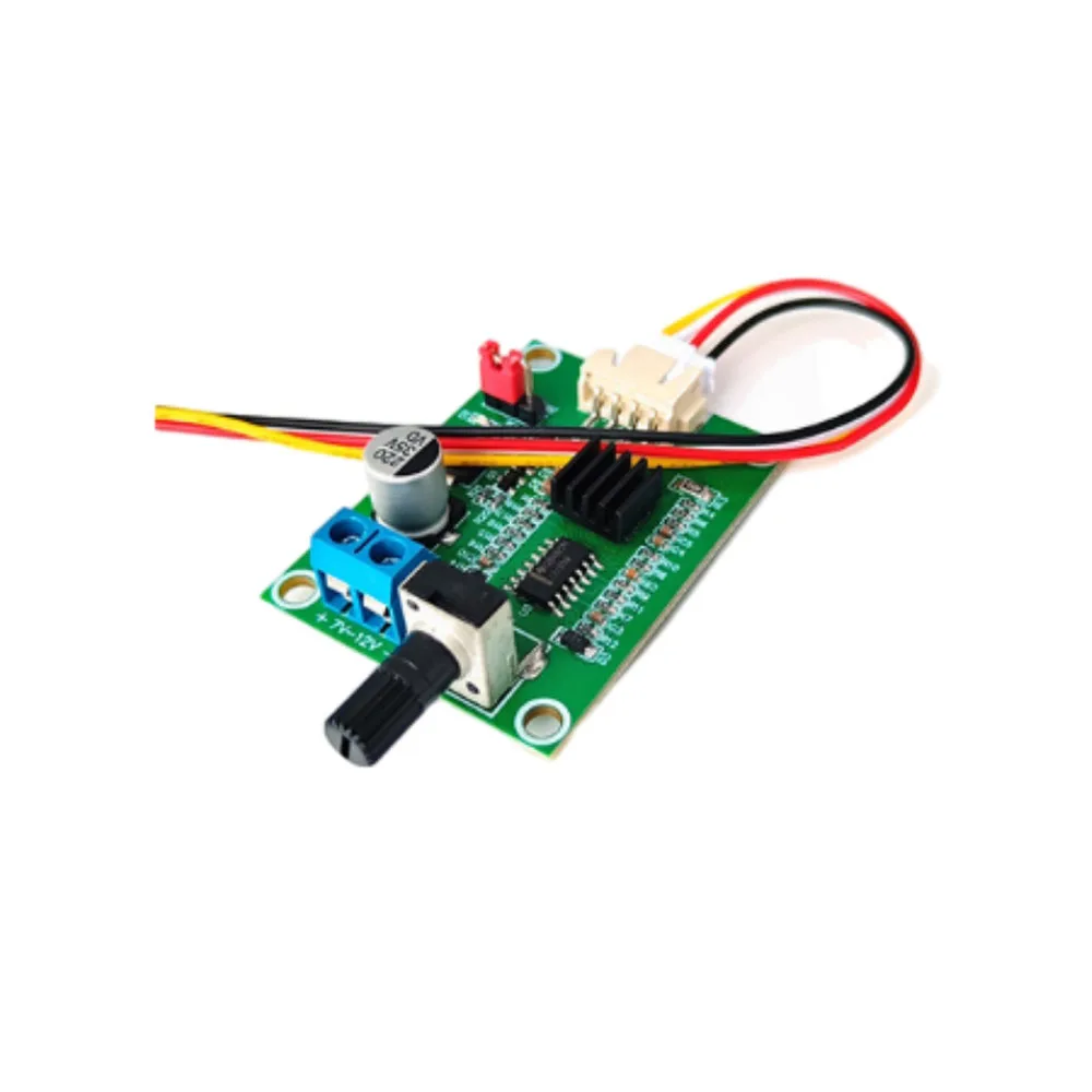 

Three-phase DC Brushless No Hall Motor Drive Board Motor Speed Control Module DC7V-12V Motor Forward and Reverse Controller