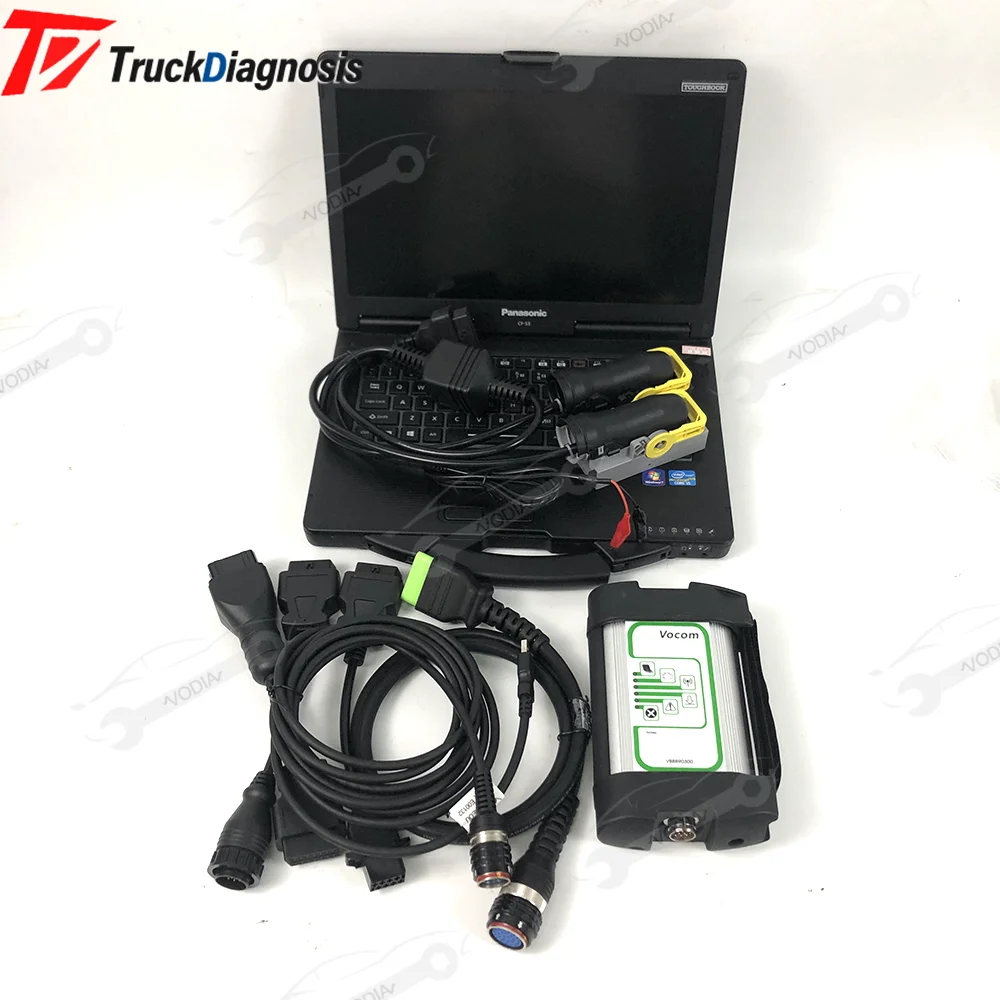 for 88890300 VOCOM VOCOM1 ECU programming test cable Heavy Duty Harness Compatible For Mack Test Diagnostic Tool and cf53lpatop