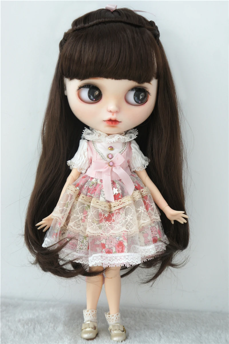 

JD323 5-6 дюймов 9-10 дюймов Длинные принцессы комплексные косы синтетические мохеровые волосы BJD парики 1/8 OB11 Blythes аксессуары для кукол