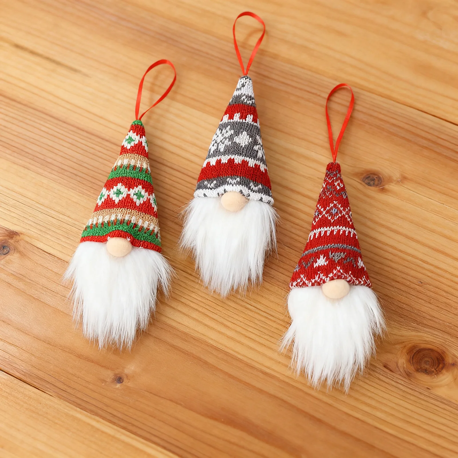 شجرة عيد الميلاد معلقة التماثيل الحلي السويدية اليدوية أفخم Tomte التماثيل سانتا قزم معلقة ديكورات المنزل عطلة ديكور