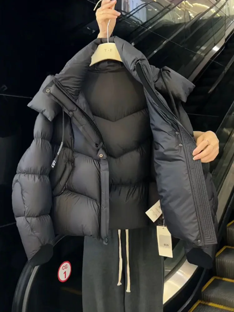 Einzigartiger ort Bla Damen Daunenjacke Koreanischer SLE-Brotmantel Thi Oberbekleidung Winter Faion Polyesterfaser Warmer Reißverschluss Clo...