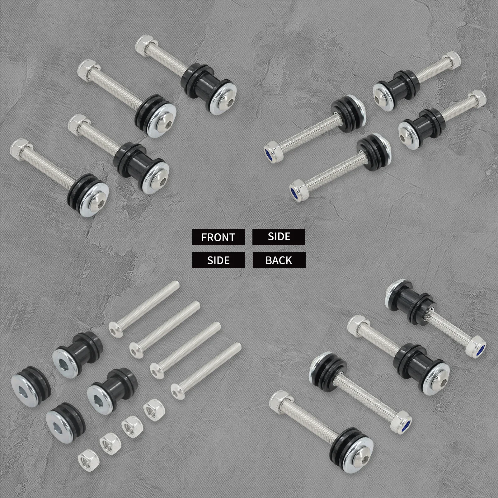 Motorcycle Detachable Sissy Bar Rack Backrest Docking Hardware Mounting Kit For Harley Sportster XL1200 883 72 48 Roadster 04-22