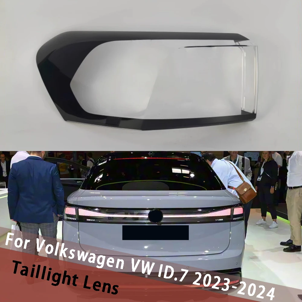 ل Volkswagen VW ID.7 2023 2024 سيارة الذيل غطاء المصباح عاكس الضوء غطاء المصباح الضوء الخلفي قذيفة السيارات الخلفية ضوء الإسكان قناع شبكي #1