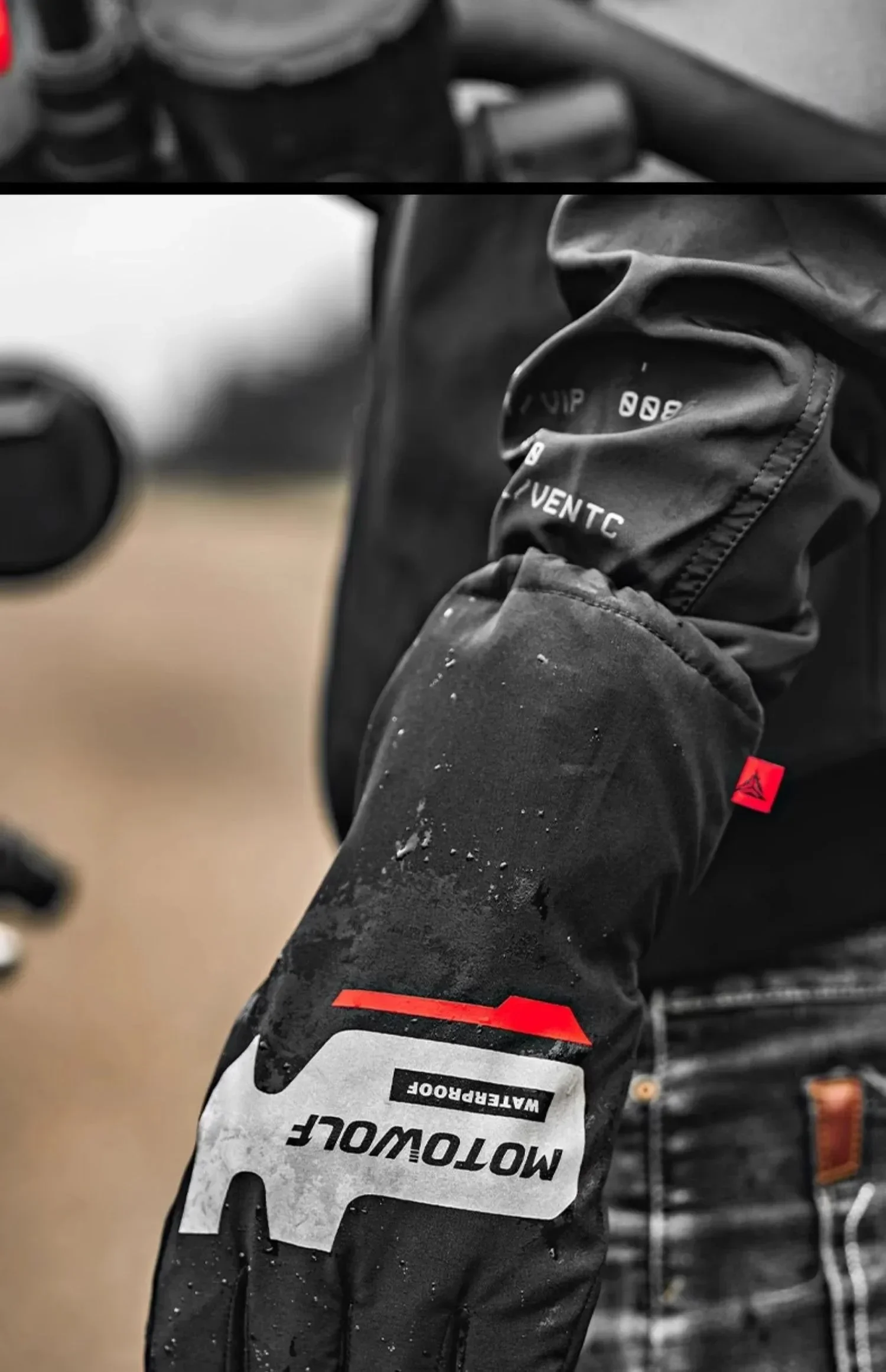 Herbst Winter Motorrad Reiten Handschuhe Wasserdichte Regenschutz Winddicht Warme Motorradfahrer Racing Fahrer Zubehör Männer Frauen – Detail 18