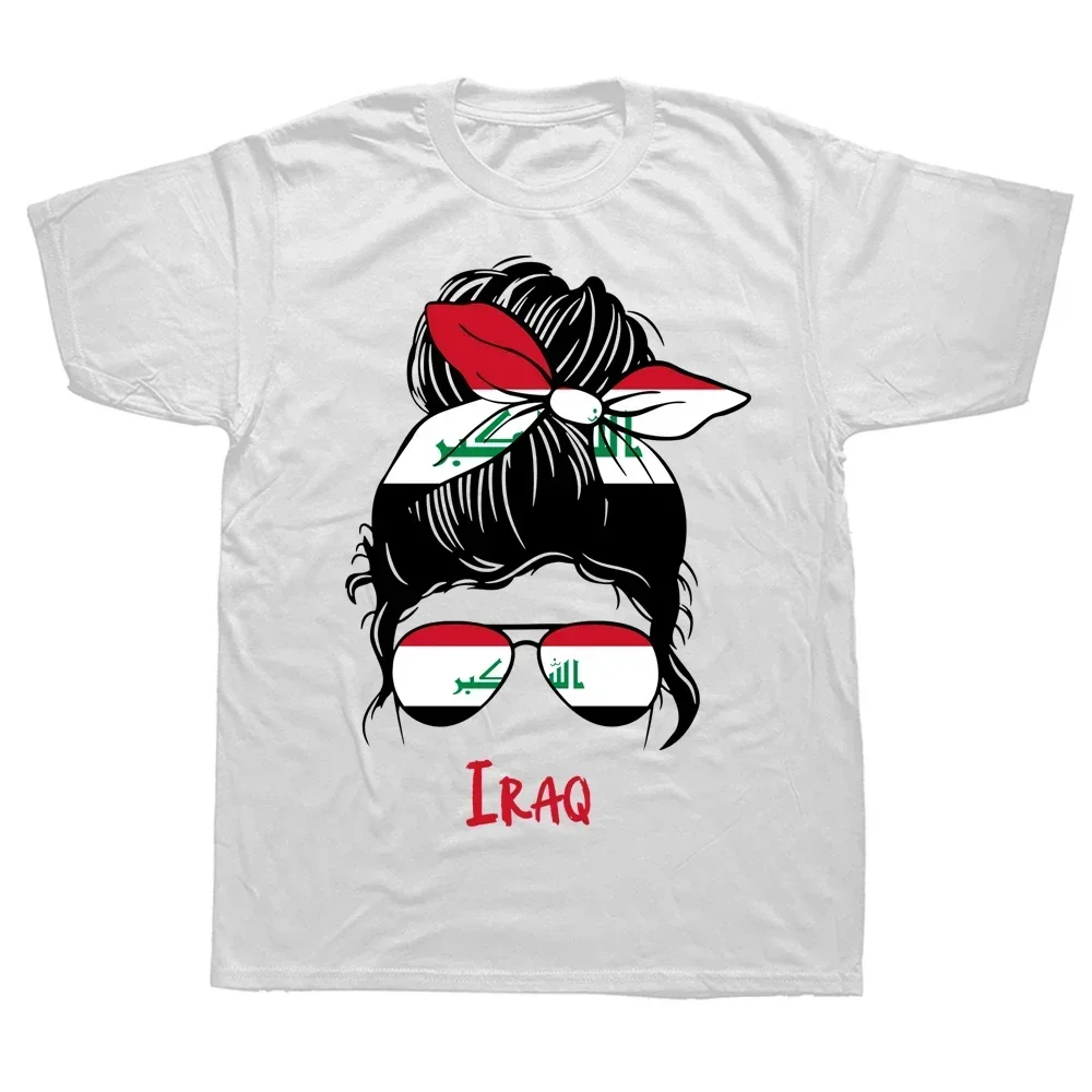 Funny Iraqi Iraq Flag T Shirts Summer Tee Tops Round Neck Short-Sleeve Fashion Tshirt Clothing Casual Basic anime clothes manga