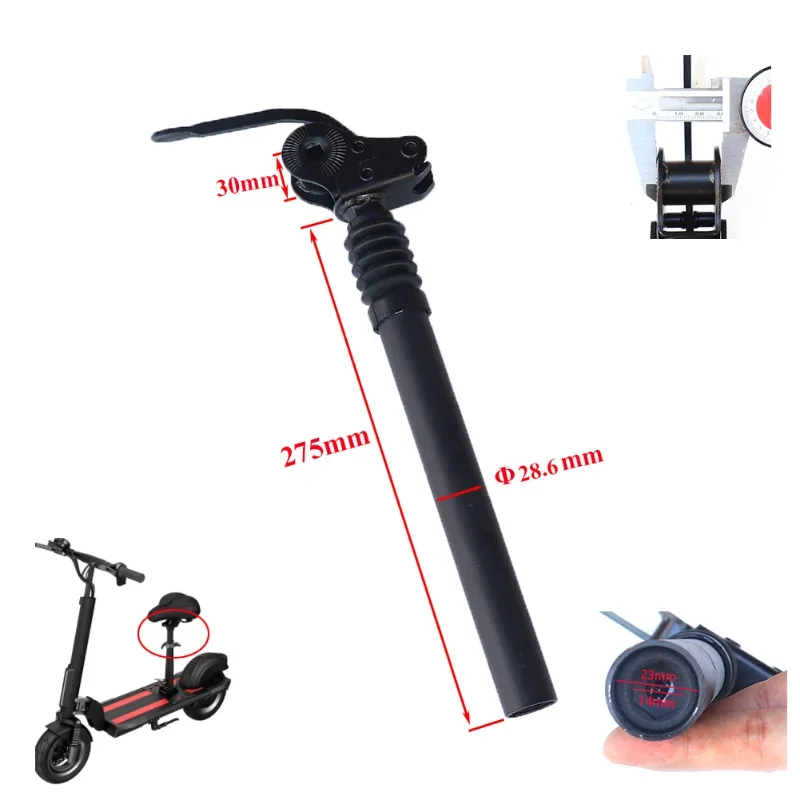 For 8/10 inch Electric Scooter Skateboard Cushion Chair Shock Absorption Seat Modified Accessories Height Adjustable Saddle