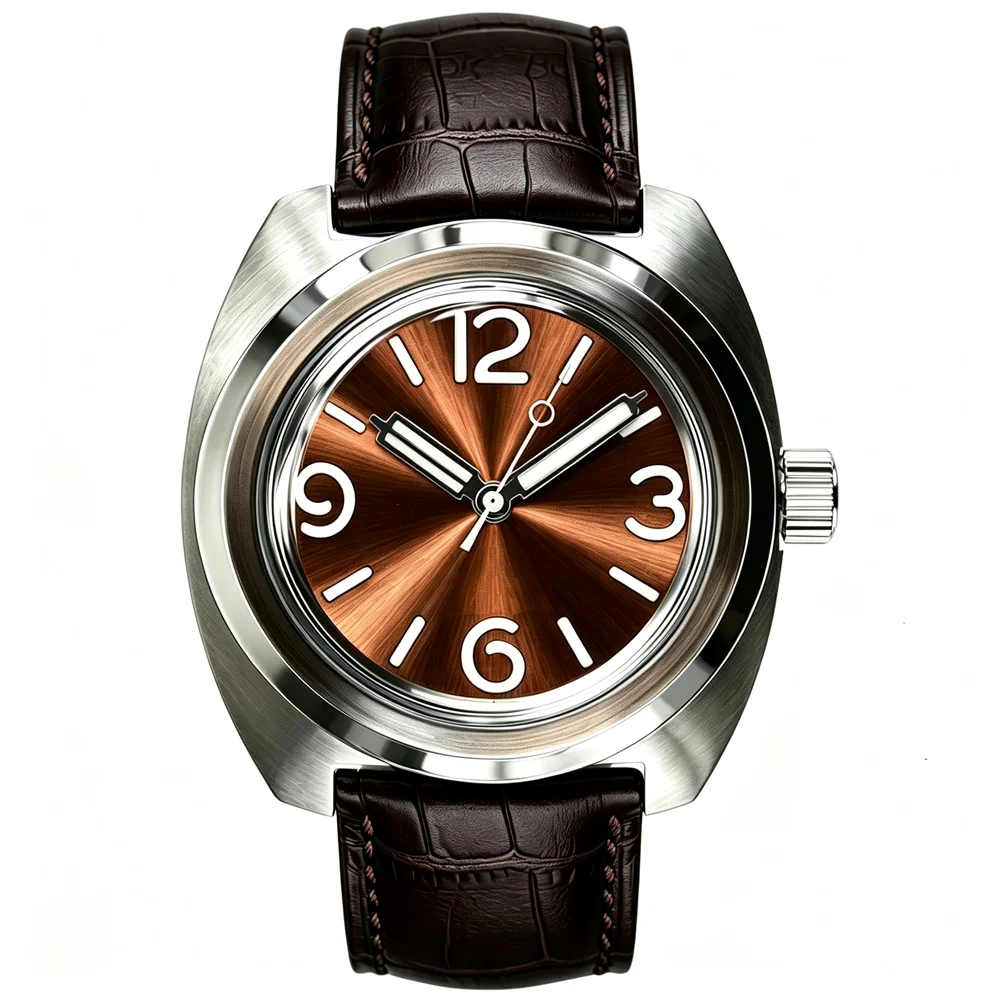 Vintage Mechanische Armbanduhr Automatikuhren Herren Große Uhr Männliche Zeitmesser Retro Markendesign Luxusuhren – Detail 6