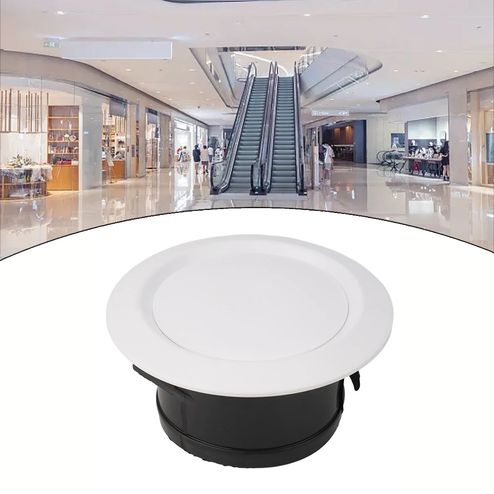 Adjustable ABS Air Vent Extract Valve Grille Round Diffuser Ducting Air Ventilation Cover Air Volume Kitchen Bath Outlet Fresh