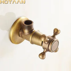 . Antique Brass Triangle Valve Water Control Valve Bathroom Tap Water Valve 1/2*1/2 Brass Angle valves ,YT-5182