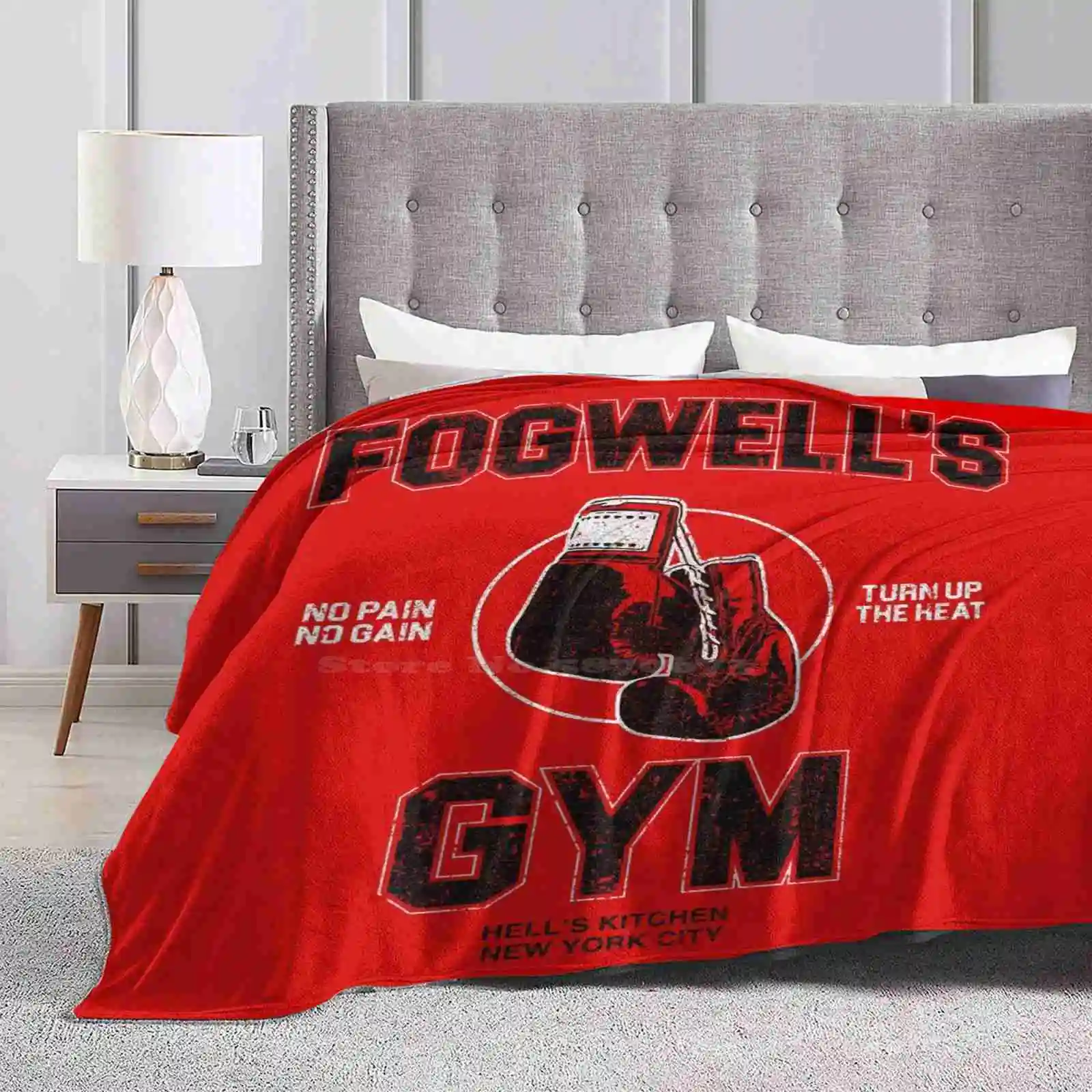 Fogwell'S Gym ( Variant ) Creative Design Comfortable Warm Flannel Blanket Justice Foggy Nelson Devil Superheroes Hells Kitchen