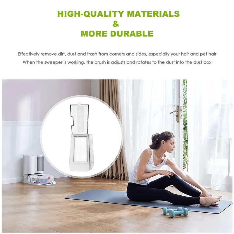 【مشعبية】لـ Roborock S7 S7MAXV T7S T7S Plus صندوق غبار جديد مكنسة كهربائية أجزاء آلية صندوق مزبلة روبوت مع ملحقات الفلتر