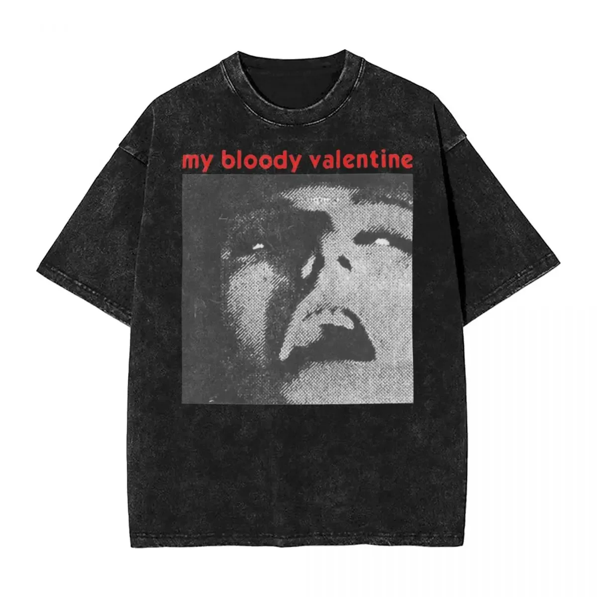 My Bloody Valentine Band Washed T Shirt Streetwear Hip Hop Vintage T-Shirt Tees Tops Men Women Short Sleeve Harajuku Graphic