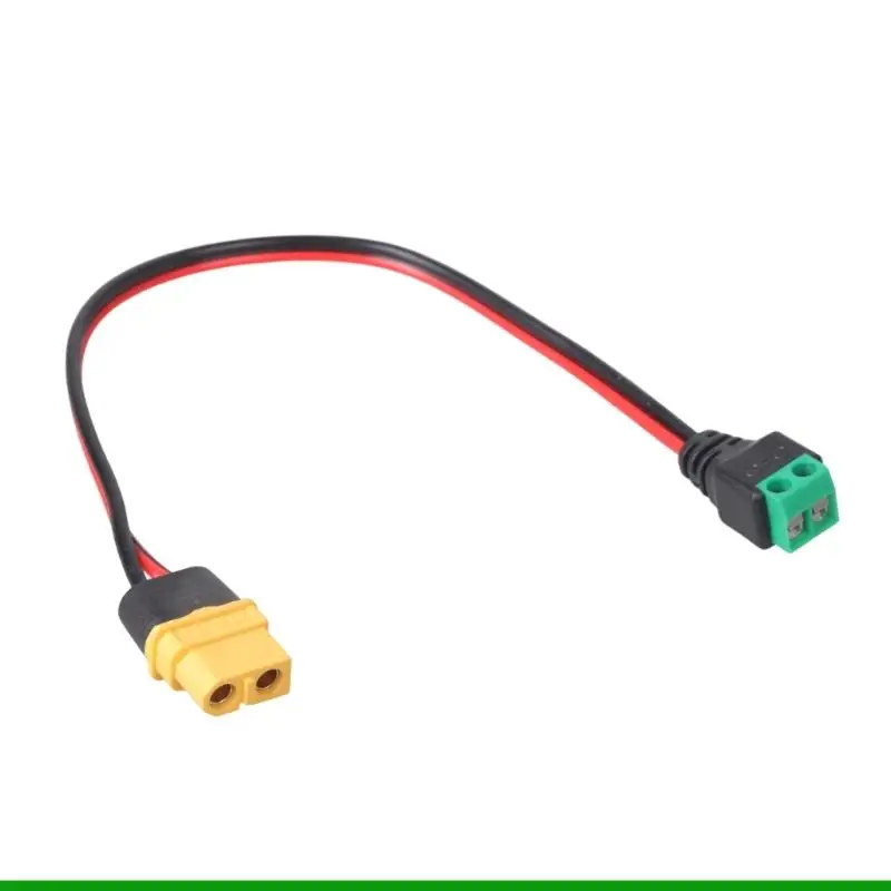 U55C Quick Connecting XT60 to 2 Pin Terminal Cable Plastic Texture Power Wire Perfect for Portable Devices and Electronics