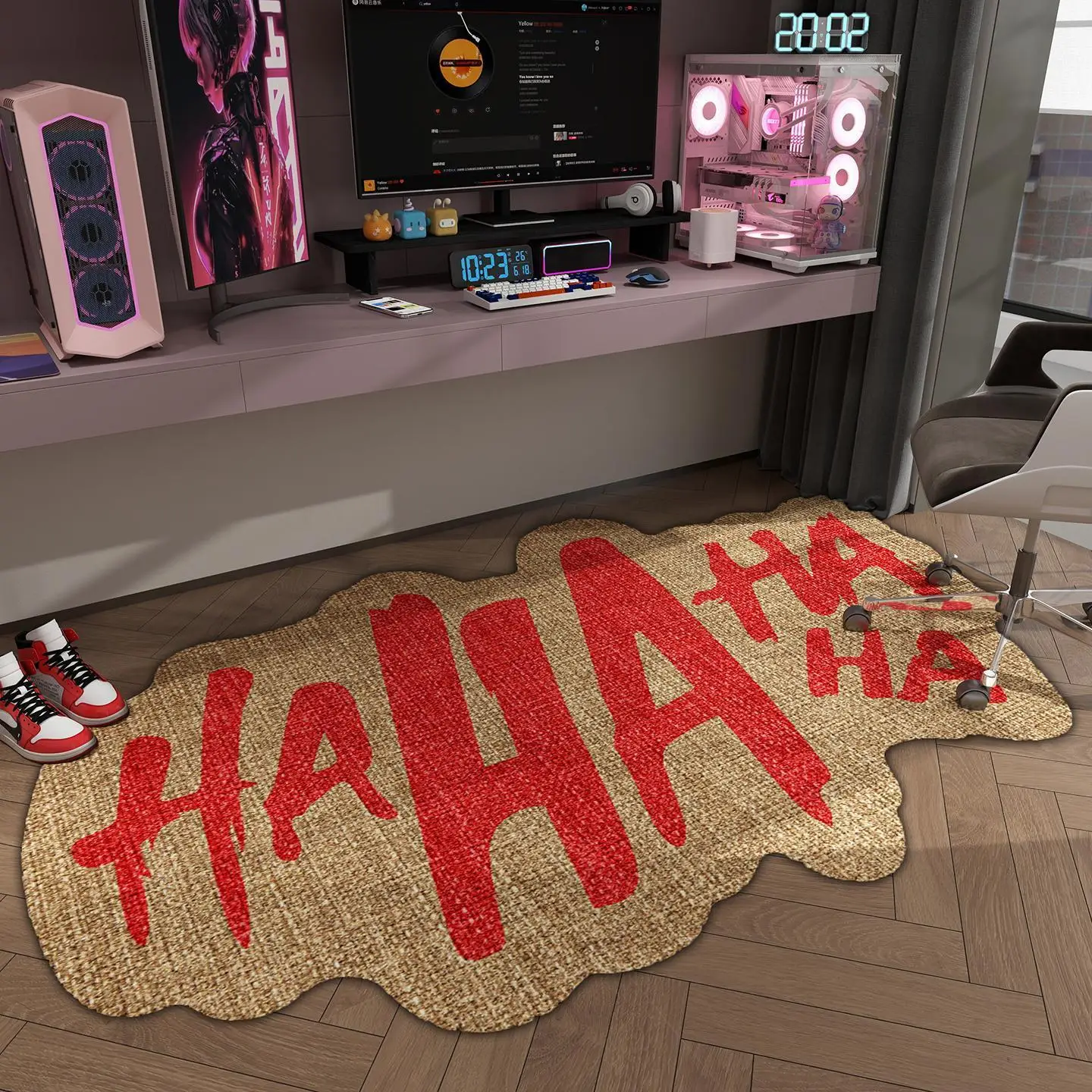 Modern Creative Alien Carpet Gaming Room Decoration Non-slip Living Room Big Size Rug Lint-free Easy Clean Bedroom Bedside Mat