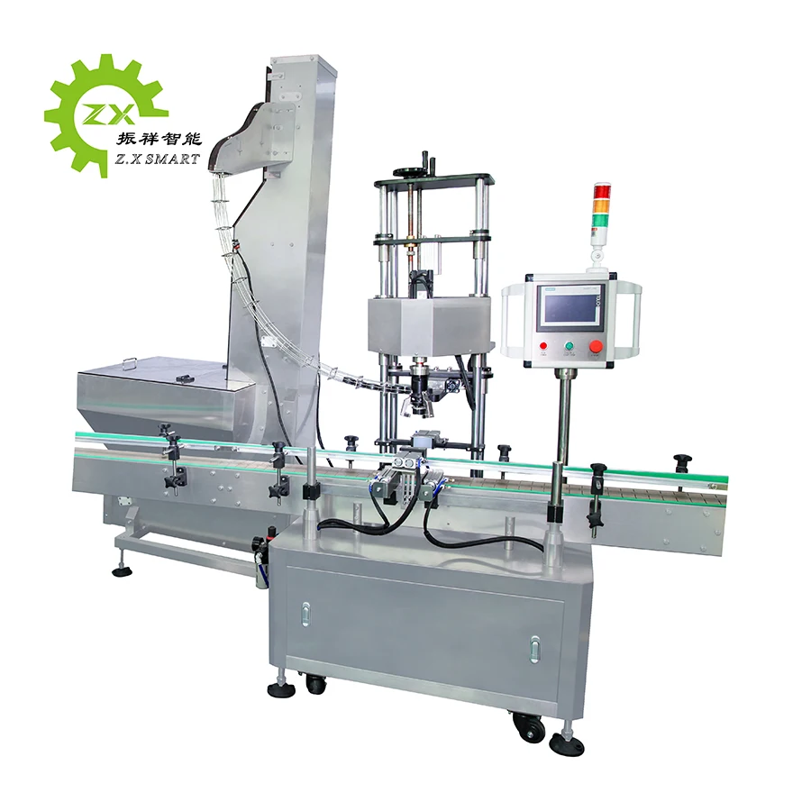 ZXSMART Automatic Glass Plastic Bottle Big Bottle Screw Capping Machine Automatic Sealing Machine