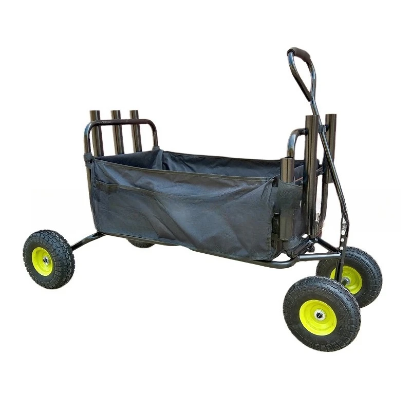 

Outdoor camping fishing cart beach folding fishing cart trolley