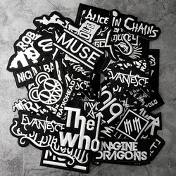 BAND DIY Embroidery Patch Applique Clothes Ironing Sewing Supplies Decorative Patches PUNK  ROCK METAL MUSIC