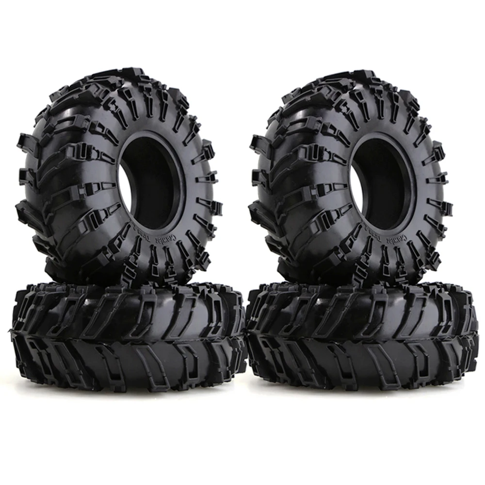 4pcs 2.2 Inch The Hellhounds Rubber Tires 140x55mm For 1/10 Rc Crawler Wraith Rr10 Scx10 H8h Wrangler 2.2 off-road Tire