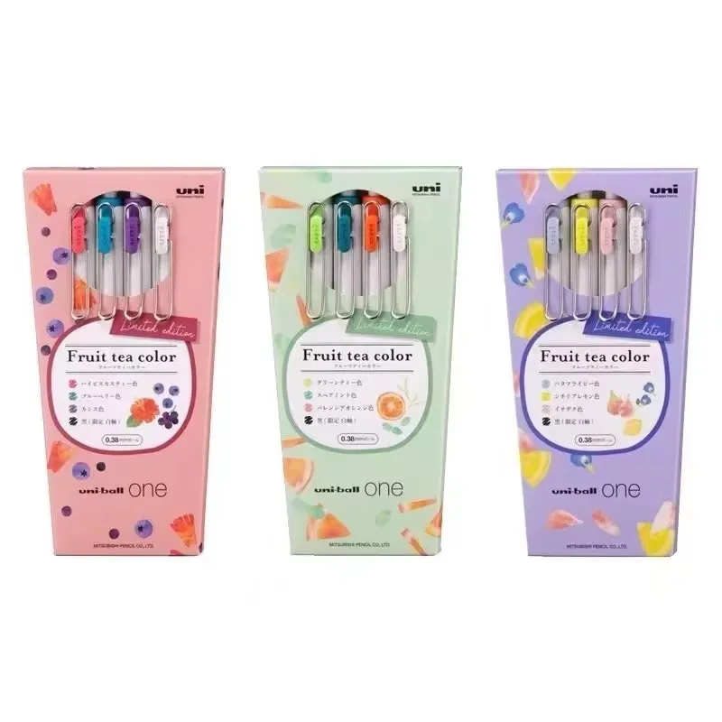

Fruit Tea Color Limited Gel Pen UNI-BALL ONE UMN-S-38 Gel Pen School Creative Writing Stationery 0.38mm
