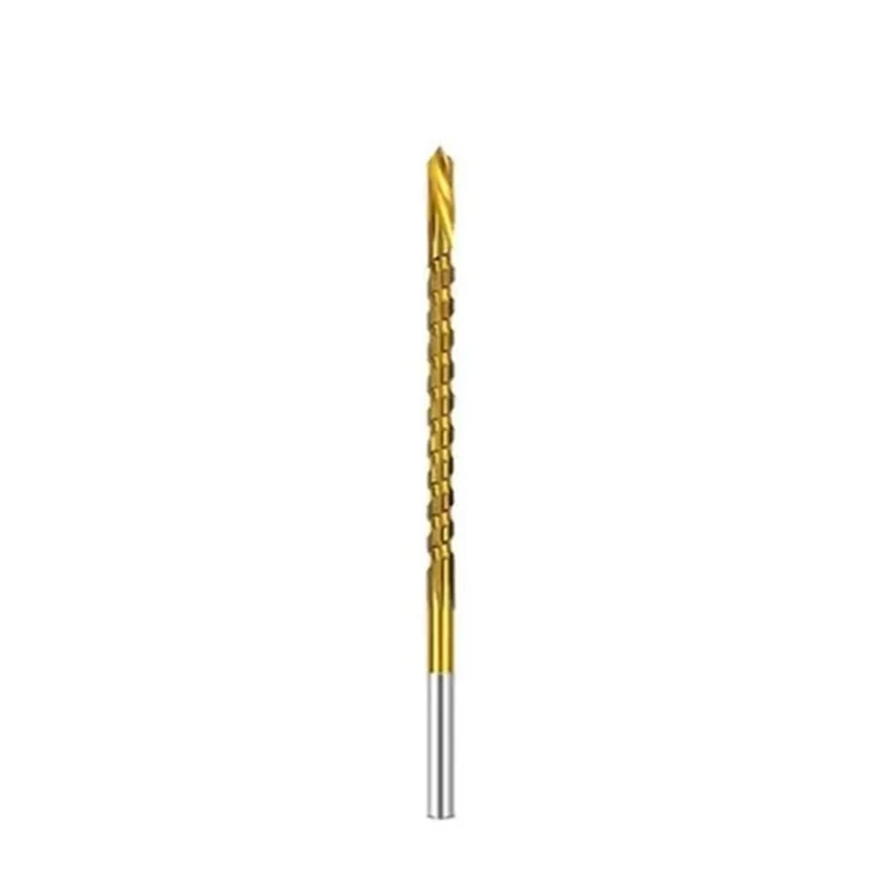 BEAU-3Mm Titanium Coated Drill Bit Spiral Jagged Saw Drill Bit Composite Drill Bit Twist Drill Bit