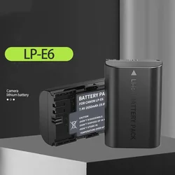 2650mAh LP-E6 LP E6 LP-E6N Camera Battery For Canon EOS 5D Mark II III 5DS R 6D 7D 70D 80D 90D XC10 or LP-E6 E6N Battery Charger