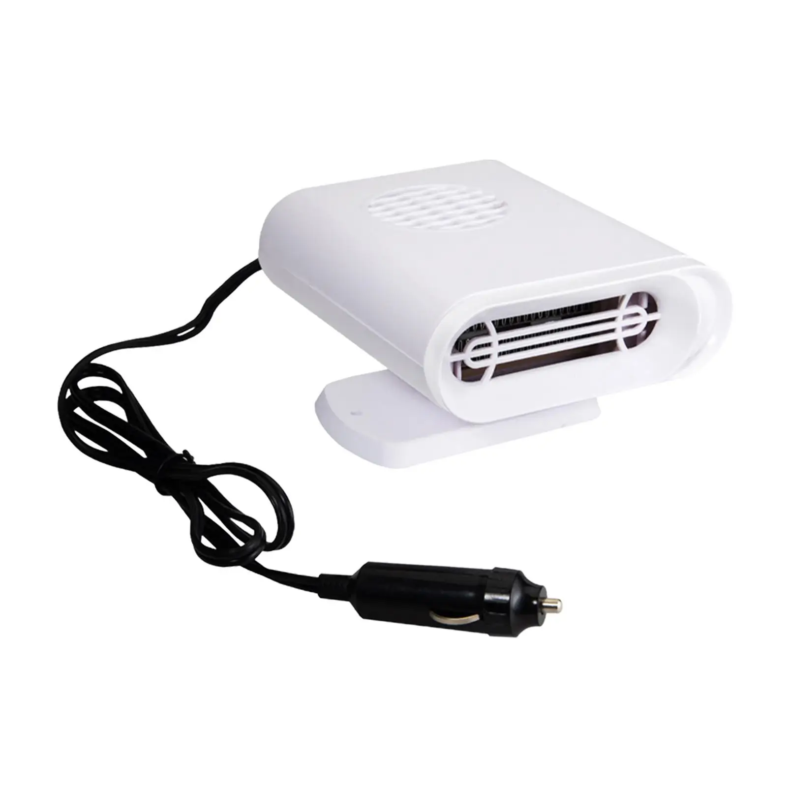 Vehicle Car Fan Heater Heating Windscreen Defogger White Windshield Defrosting 360 Degree Rotatable for Automotive Space Saving