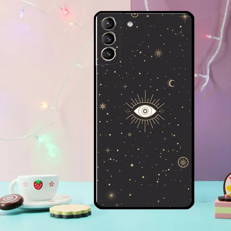 Etui Eye Hamsa do Samsung Galaxy S21 S20 FE S22 S23 S24 Ultra Note 10 Plus Note 20 S8 S9 S10 pokrowiec