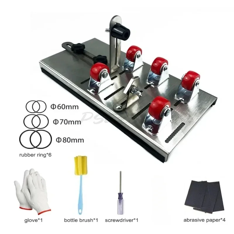 Imagem -05 - Cortador de Vidro Profissional para Corte de Garrafas Material de Ferramenta de Corte Faça Você Mesmo Vinho Cerveja Ferramenta de Corte de Vidro Aço Inoxidável