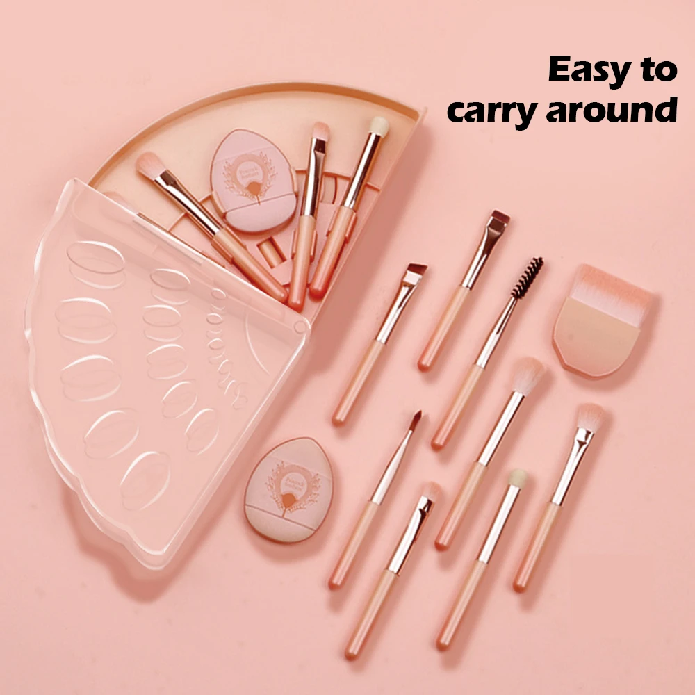 

10 in 1 Beauty Makeup Brushes Kit Soft Fiber Blending Brush Makeup Tools for Makeup Grooming Tools