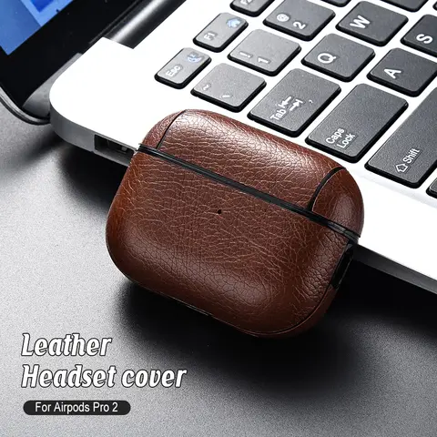 Luxury Leather Earphone Cover For Airpods Pro 2 USB C Case For AirPods Pro2 Pro 2 3 1 2nd Generation Cases Protective Sleeve