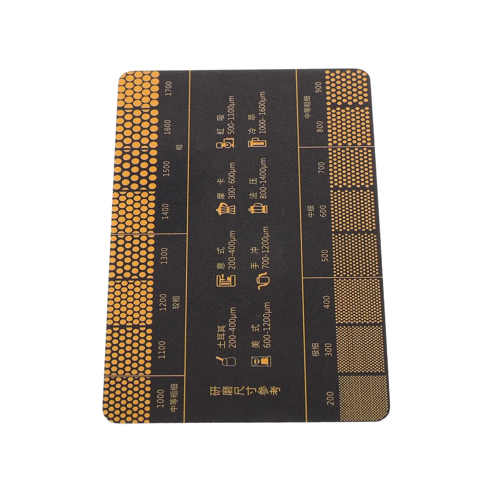 Coffee Grind Size Guide For Espresso Coffee Grind Measurement Ruler For Press Drip Coffee Plastic Coffee Grind Size Reference Ca