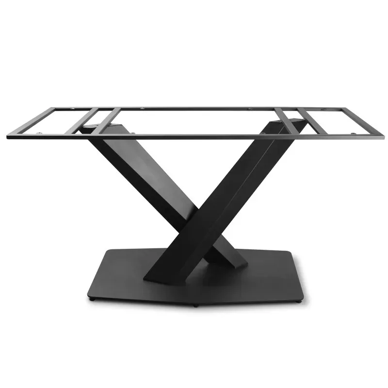 

Stainless steel dining table legs bracket marble light luxury base support frame rock slab