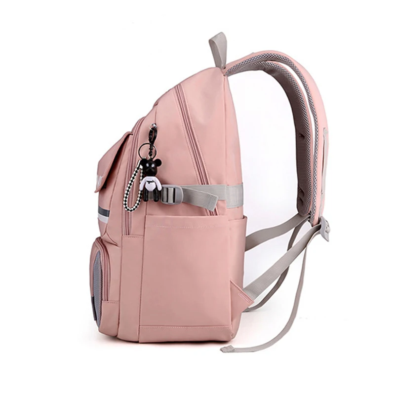 Casual Backpacks for Women School Students Girls Book Bag Simple Laptop Computer Backpack Lady Multipocket Travel Bags Packsack