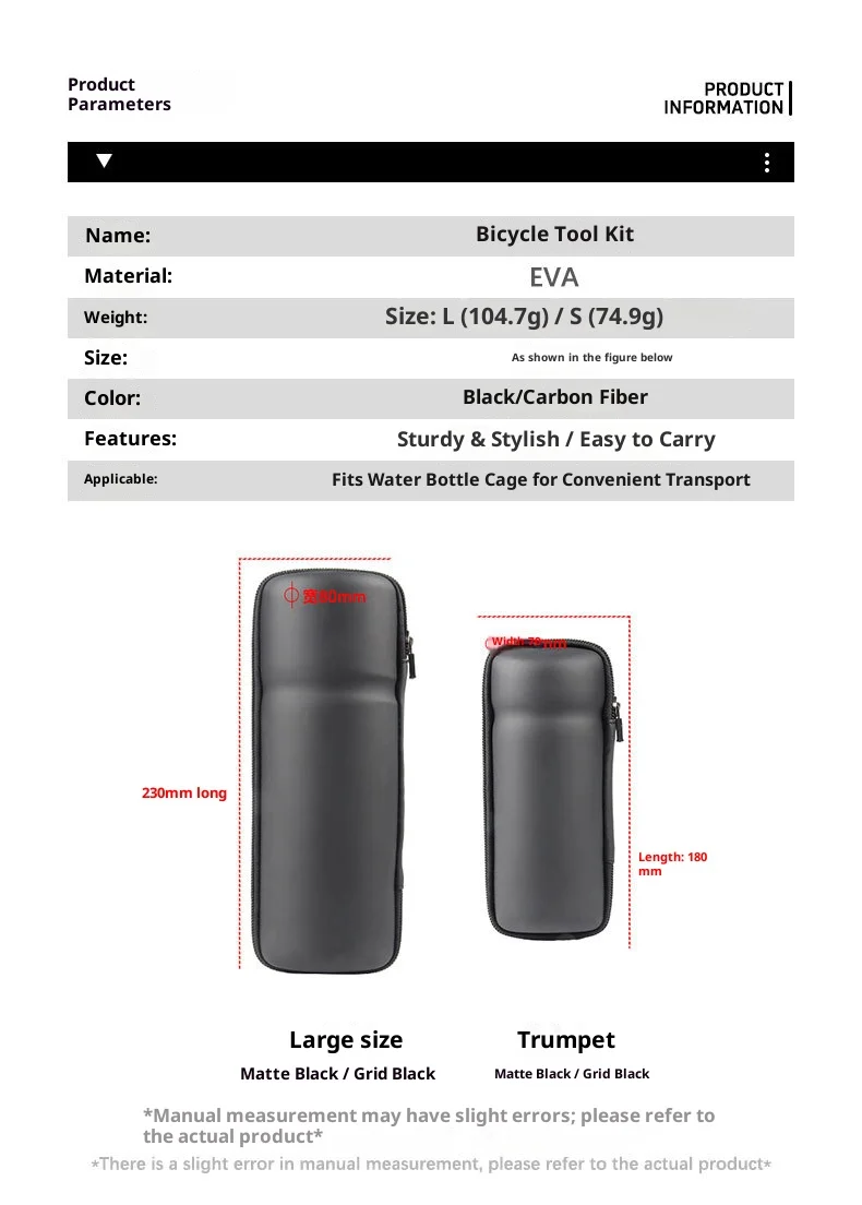 Leichter Fahrrad-Werkzeugkasten für MTB und Rennrad, Kapselboxen passend für Flaschenhalter, Aufbewahrung, Reparatur-Werkzeugset, Fahrrad-Rahmenzubehör – Detail 1