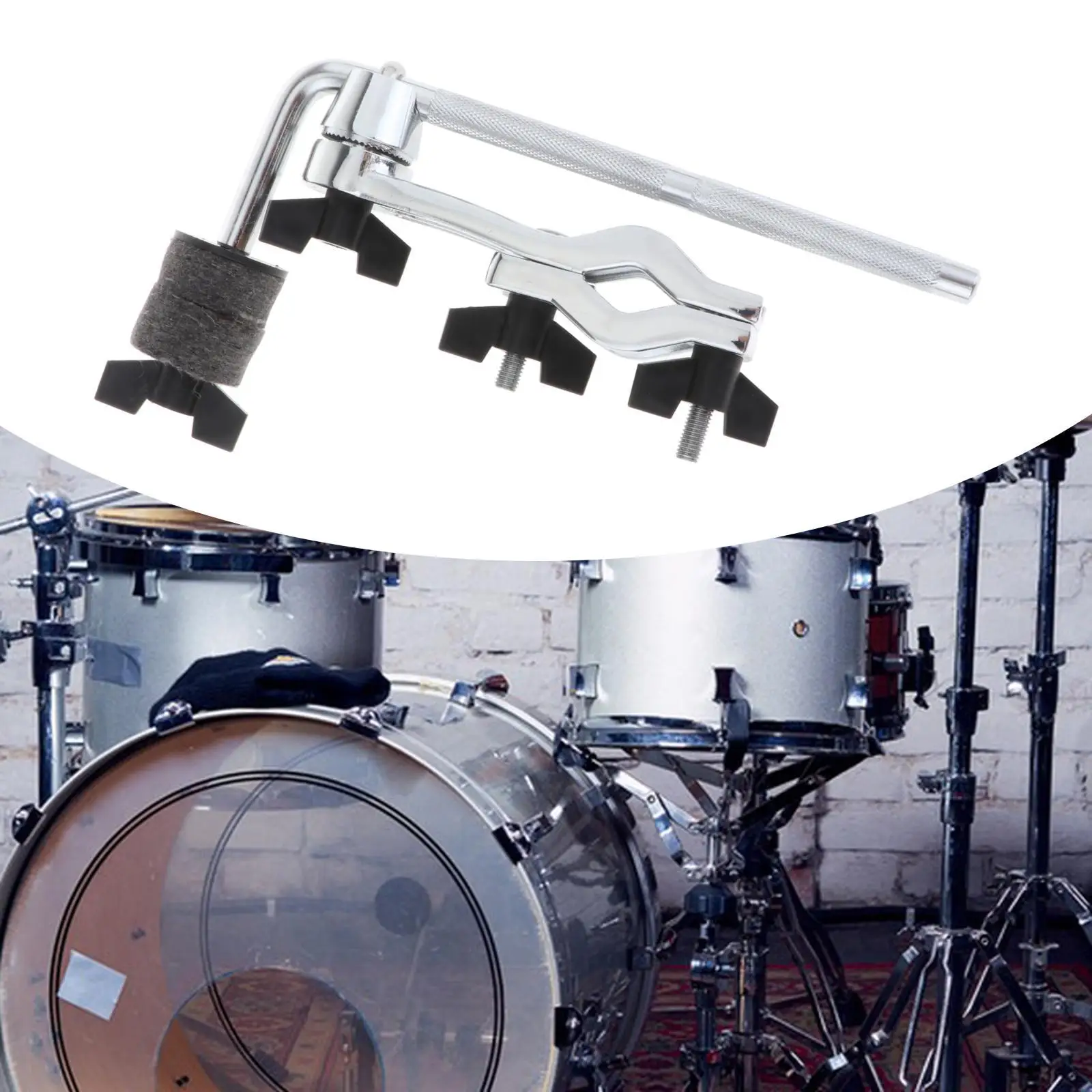 Cymbal Stand Mount Holder Drum Rack Clamp V to Eyebolt MEGA Clamps Drum Multi Clamp for Cymbals Stand Percussion Drum Connecting