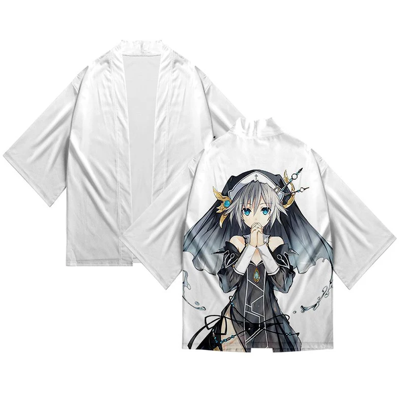 Japanese Anime Game DATE A LIVE 3d Kimono Shirt Cloak Clothes Men Women Seven Point Sleeve Tops Kawaii Cute Girl Cardigan Jacket