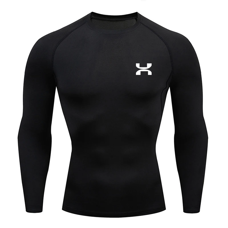 Camisa respirável Rashguard de compressão masculina, ajuste seco, camiseta esportiva MMA Fitness Gym, camisa de corrida, alta qu