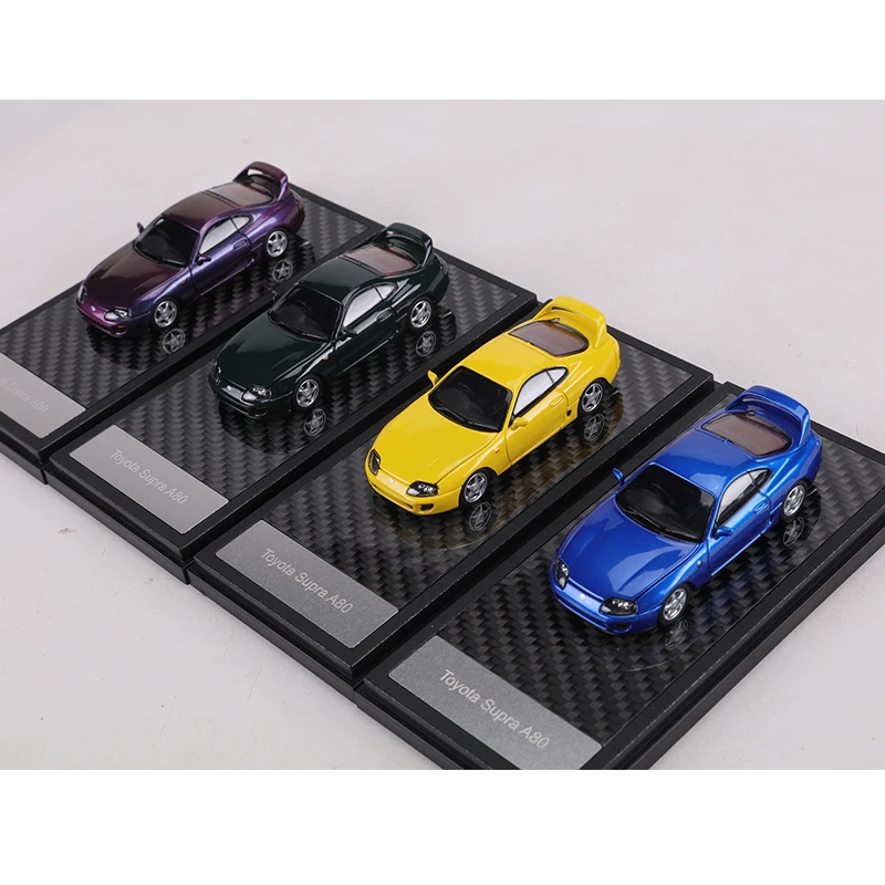 LCD 1:64 Supra A80 Alloy Model Car Can Open The hood view 3