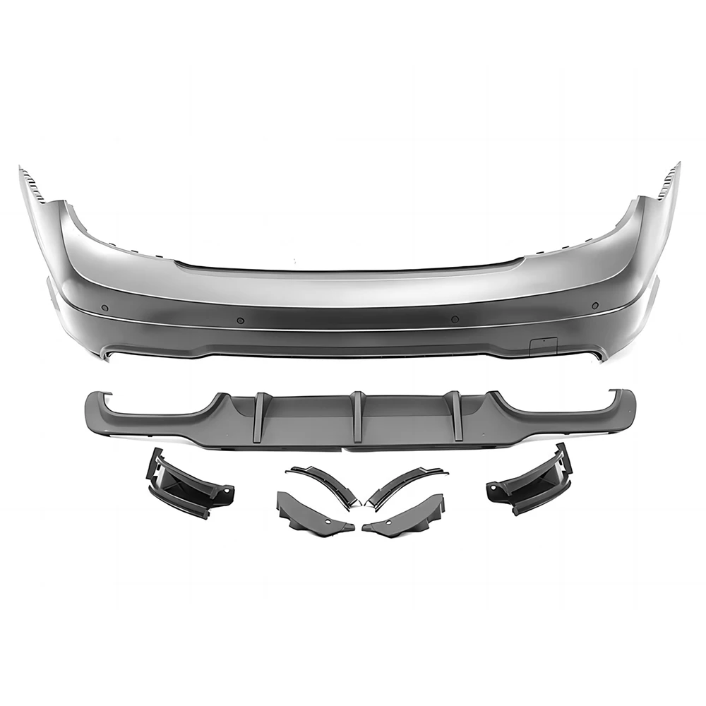 Full Body Kit For Benz C Class W204 C180 C200 C300 C350 11-13 Upgrade to C63 Style Front Rear Bumper Side Skirts Fenders