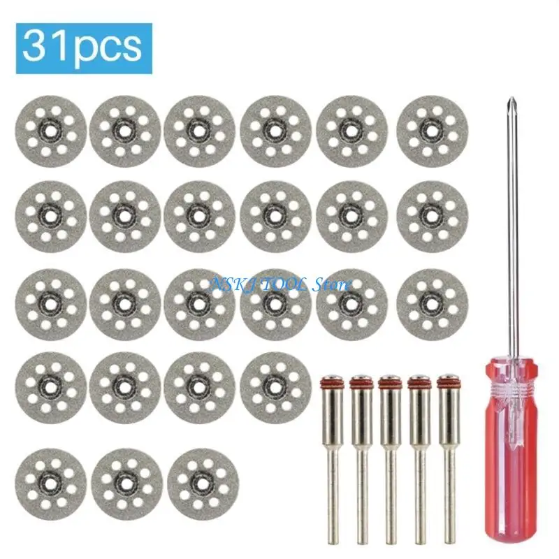 L8RC Upgraded Diamond Cutting Discs 10 Pieces Rotary Cutting Discs 8 Holes