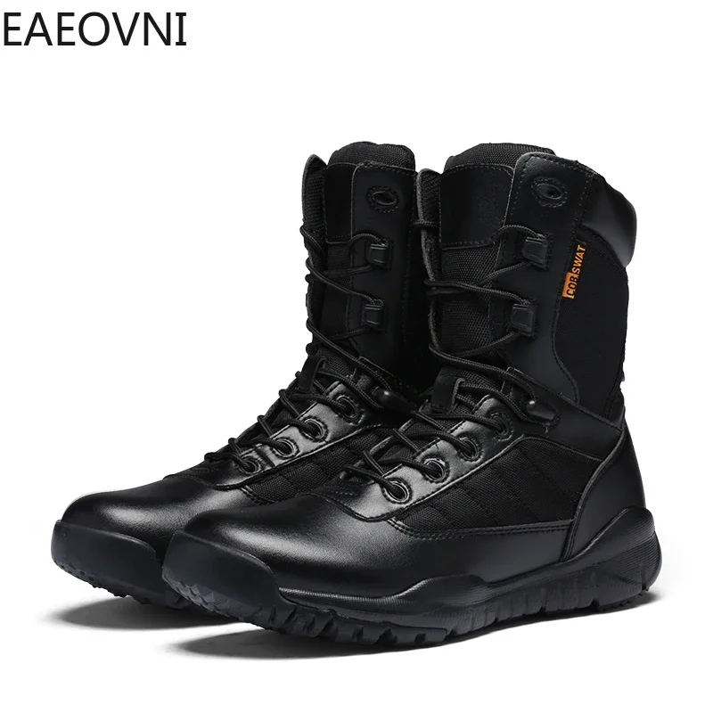 Climbing Boots High Tops Men's Biker Boot Personality Hard-wearing British Style Crush Resistant EAEOVNI New Arrival Hot Sale