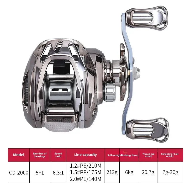 New waterdrop wheel Spinning Fishing Reel 2000 SeriesUltralight Max Drag 10kgSurfcasting SpinningReel Saltwater Jigging Reels