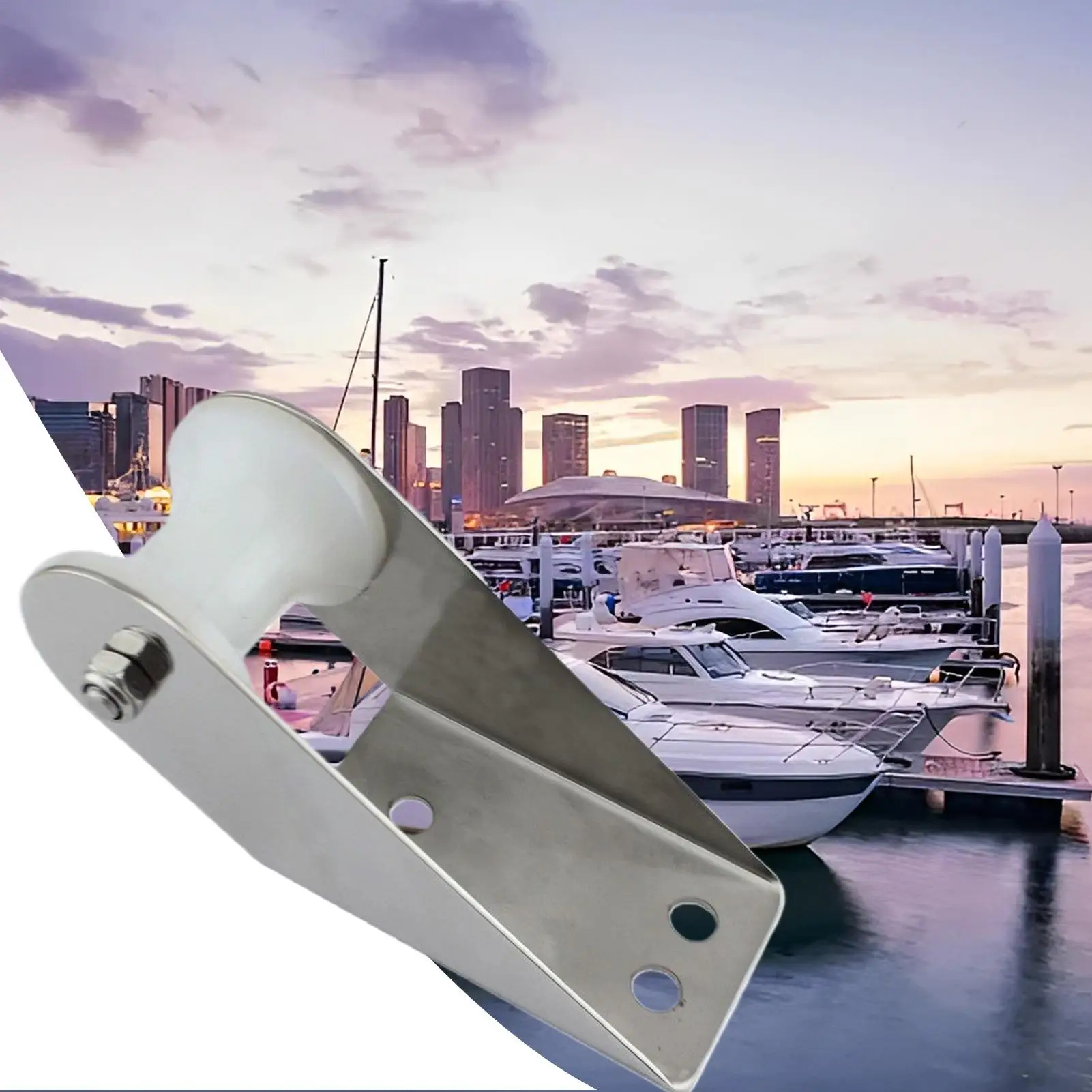 

Boat Bow Anchors Bracket Heavy Duty Yacht Bow Anchors Roller Launching Hardware Replacement Accessories for Kayaks Canoes Vessel