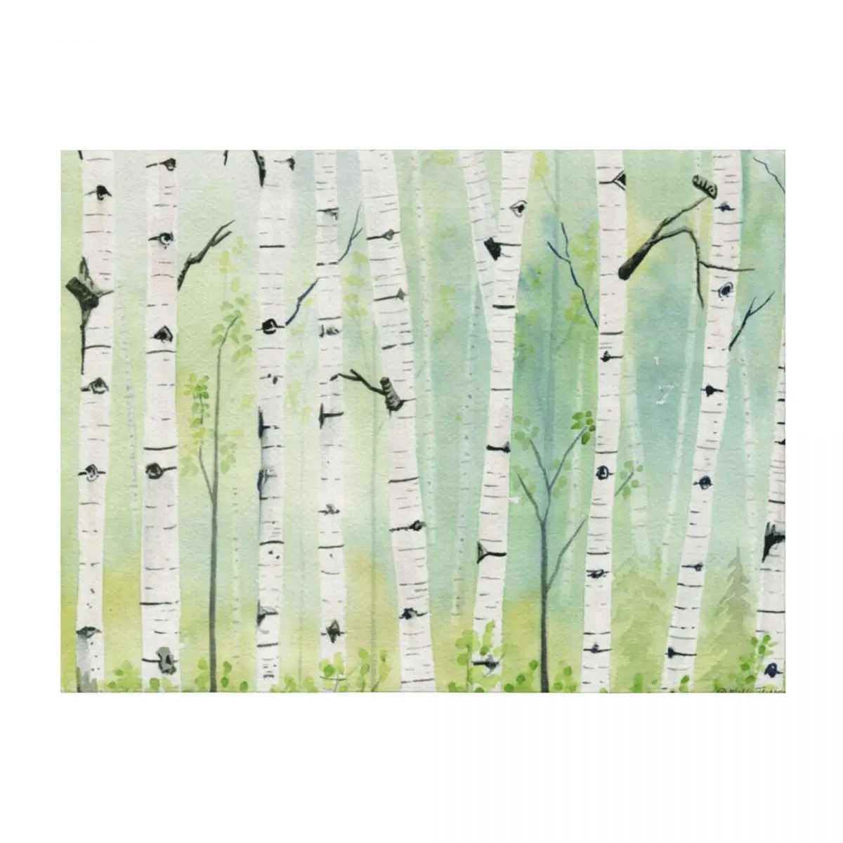

Birch Trees 2 Throw Blanket Luxury Brand Blankets Sofas Of Decoration Luxury Thicken Cute Blankets