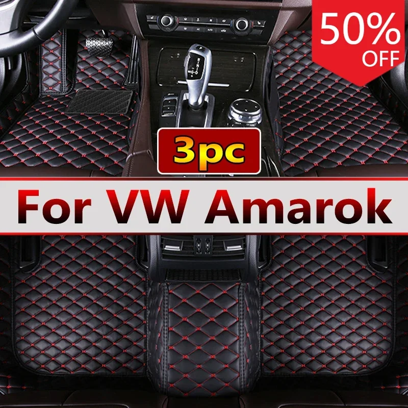 Automatten Voor Volkswagen Vw Amarok 2010 ~ 2022 Vloerkleed Auto Interieur Onderdelen Tapijt Pad Luxe Lederen Mat Full Set Auto Accessoires