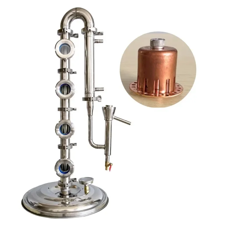 Hand-made 15L Gin/Vodka/Whiskey/ Ethanol Production Copper Distillation Equipment Home Alcohol Distillery